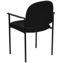 Flash Furniture BT-516-1-BK-GG Stacking Reception Side Chair - Black Fabric Upholstery, Black Steel Frame thumbnail 4