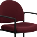 Flash Furniture BT-516-1-BY-GG Stacking Reception Side Chair - Burgundy Fabric Upholstery, Black Steel Frame thumbnail 7