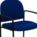 Flash Furniture BT-516-1-NVY-GG Stacking Reception Side Chair - Navy Blue Fabric Upholstery, Black Steel Frame thumbnail 7