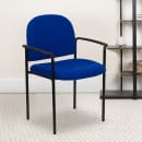 Flash Furniture BT-516-1-NVY-GG Stacking Reception Side Chair - Navy Blue Fabric Upholstery, Black Steel Frame thumbnail 9