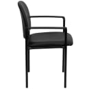 Flash Furniture BT-516-1-VINYL-GG Stacking Reception Side Chair - Navy Blue Vinyl Upholstery, Black Steel Frame thumbnail 3