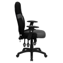 Flash Furniture BT-6001-GYBK-GG Swivel Task Chair w/ High Back - Black/Gray Mesh Back & Seat thumbnail 3