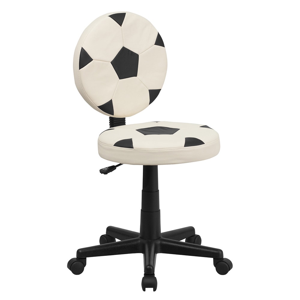 Flash Furniture BT-6177-SOC-GG Soccer Task Chair - Vinyl Upholstery, Black Base