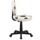 Flash Furniture BT-6177-SOC-GG Soccer Task Chair - Vinyl Upholstery, Black Base thumbnail 3