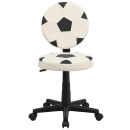 Flash Furniture BT-6177-SOC-GG Soccer Task Chair - Vinyl Upholstery, Black Base thumbnail 5