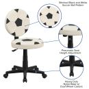 Flash Furniture BT-6177-SOC-GG Soccer Task Chair - Vinyl Upholstery, Black Base thumbnail 6