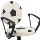 Flash Furniture BT-6177-SOC-A-GG Soccer Task Chair w/ Arms - Vinyl Upholstery, Black Base thumbnail 7