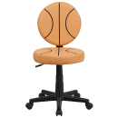Flash Furniture BT-6178-BASKET-GG Basketball Task Chair - Vinyl Upholstery, Black Nylon Base thumbnail 5