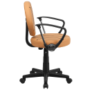 Flash Furniture BT-6178-BASKET-A-GG Basketball Task Chair w/ Arms - Vinyl Upholstery, Black Nylon Base thumbnail 3