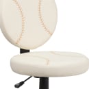 Flash Furniture BT-6179-BASE-GG Baseball Task Chair - Vinyl Upholstery, Black Nylon Base thumbnail 7