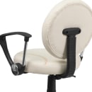 Flash Furniture BT-6179-BASE-A-GG Baseball Task Chair w/ Arms - Vinyl Upholstery, Black Nylon Base thumbnail 8