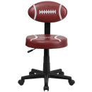 Flash Furniture BT-6181-FOOT-GG Football Task Chair - Vinyl Upholstery, Black Nylon Base thumbnail 5