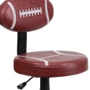 Flash Furniture BT-6181-FOOT-GG Football Task Chair - Vinyl Upholstery, Black Nylon Base thumbnail 7
