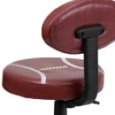 Flash Furniture BT-6181-FOOT-GG Football Task Chair - Vinyl Upholstery, Black Nylon Base thumbnail 8