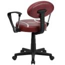 Flash Furniture BT-6181-FOOT-A-GG Football Task Chair w/ Arms - Vinyl Upholstery, Black Nylon Base thumbnail 3