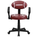 Flash Furniture BT-6181-FOOT-A-GG Football Task Chair w/ Arms - Vinyl Upholstery, Black Nylon Base thumbnail 4