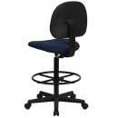 Flash Furniture BT-659-NVY-GG Swivel Drafting Stool w/ Low Back - Navy Blue Polyester Upholstery thumbnail 4