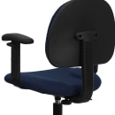 Flash Furniture BT-659-NVY-ARMS-GG Swivel Drafting Stool w/ Arms & Low Back - Navy Blue Polyester Upholstery thumbnail 8