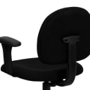 Flash Furniture BT-660-1-BK-GG Swivel Task Chair w/ Low Back - Black Fabric Upholstery thumbnail 8