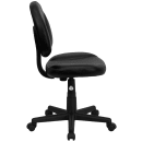 Flash Furniture BT-688-BK-GG Swivel Office Chair w/ Mid Back - Black LeatherSoft Upholstery thumbnail 3