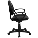 Flash Furniture BT-688-BK-A-GG Swivel Office Chair w/ Mid Back - Black LeatherSoft Upholstery thumbnail 3