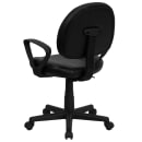 Flash Furniture BT-688-BK-A-GG Swivel Office Chair w/ Mid Back - Black LeatherSoft Upholstery thumbnail 4