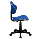 Flash Furniture BT-699-BLUE-GG Swivel Task Chair w/ Low Back - Blue Polyester Upholstery thumbnail 3