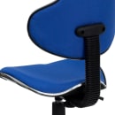 Flash Furniture BT-699-BLUE-GG Swivel Task Chair w/ Low Back - Blue Polyester Upholstery thumbnail 8