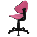Flash Furniture BT-699-PINK-GG Swivel Task Chair w/ Low Back - Pink Polyester Upholstery thumbnail 4