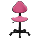 Flash Furniture BT-699-PINK-GG Swivel Task Chair w/ Low Back - Pink Polyester Upholstery thumbnail 5