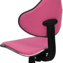 Flash Furniture BT-699-PINK-GG Swivel Task Chair w/ Low Back - Pink Polyester Upholstery thumbnail 8