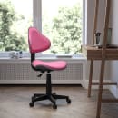 Flash Furniture BT-699-PINK-GG Swivel Task Chair w/ Low Back - Pink Polyester Upholstery thumbnail 9