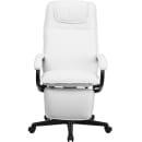 Flash Furniture BT-70172-WH-GG Reclining Swivel Office Chair w/ High Back - White LeatherSoft Upholstery thumbnail 5