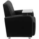 Flash Furniture BT-8217-BK-GG Guest Chair - Tablet Arm -  Black LeatherSoft Upholstery, Chrome Feet thumbnail 3