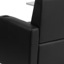 Flash Furniture BT-8217-BK-GG Guest Chair - Tablet Arm -  Black LeatherSoft Upholstery, Chrome Feet thumbnail 8