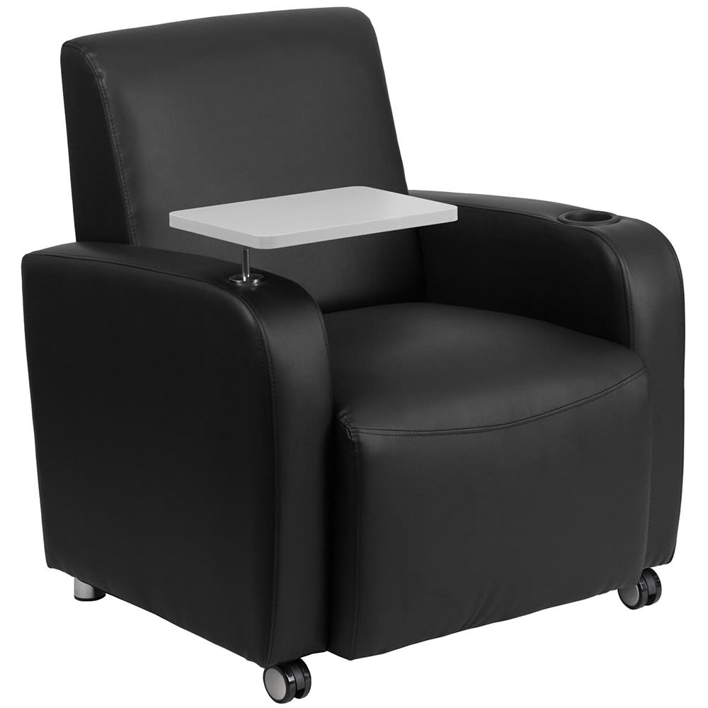 Flash Furniture BT-8217-BK-CS-GG Guest Chair w/ Tablet Arm -  Black LeatherSoft Upholstery