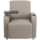 Flash Furniture BT-8217-GV-GG Guest Chair w/ Tablet Arm -  Gray LeatherSoft Upholstery thumbnail 5