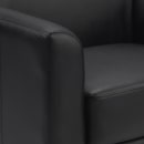 Flash Furniture BT-827-1-BK-GG Reception Arm Chair - Black LeatherSoft Upholstery, Black Wood Feet thumbnail 5