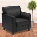 Flash Furniture BT-827-1-BK-GG Reception Arm Chair - Black LeatherSoft Upholstery, Black Wood Feet thumbnail 7