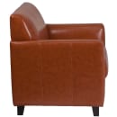 Flash Furniture BT-827-1-CG-GG Reception Arm Chair - Cognac LeatherSoft Upholstery, Black Wood Feet thumbnail 2