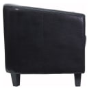 Flash Furniture BT-873-BK-GG Reception Arm Chair - Black LeatherSoft Upholstery, Black Wood Legs thumbnail 3