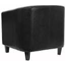 Flash Furniture BT-873-BK-GG Reception Arm Chair - Black LeatherSoft Upholstery, Black Wood Legs thumbnail 4
