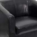 Flash Furniture BT-873-BK-GG Reception Arm Chair - Black LeatherSoft Upholstery, Black Wood Legs thumbnail 7