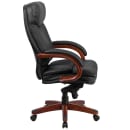 Flash Furniture BT-90171H-S-GG Swivel Office Chair w/ High Back - Black LeatherSoft Upholstery thumbnail 3