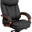 Flash Furniture BT-90171H-S-GG Swivel Office Chair w/ High Back - Black LeatherSoft Upholstery thumbnail 7