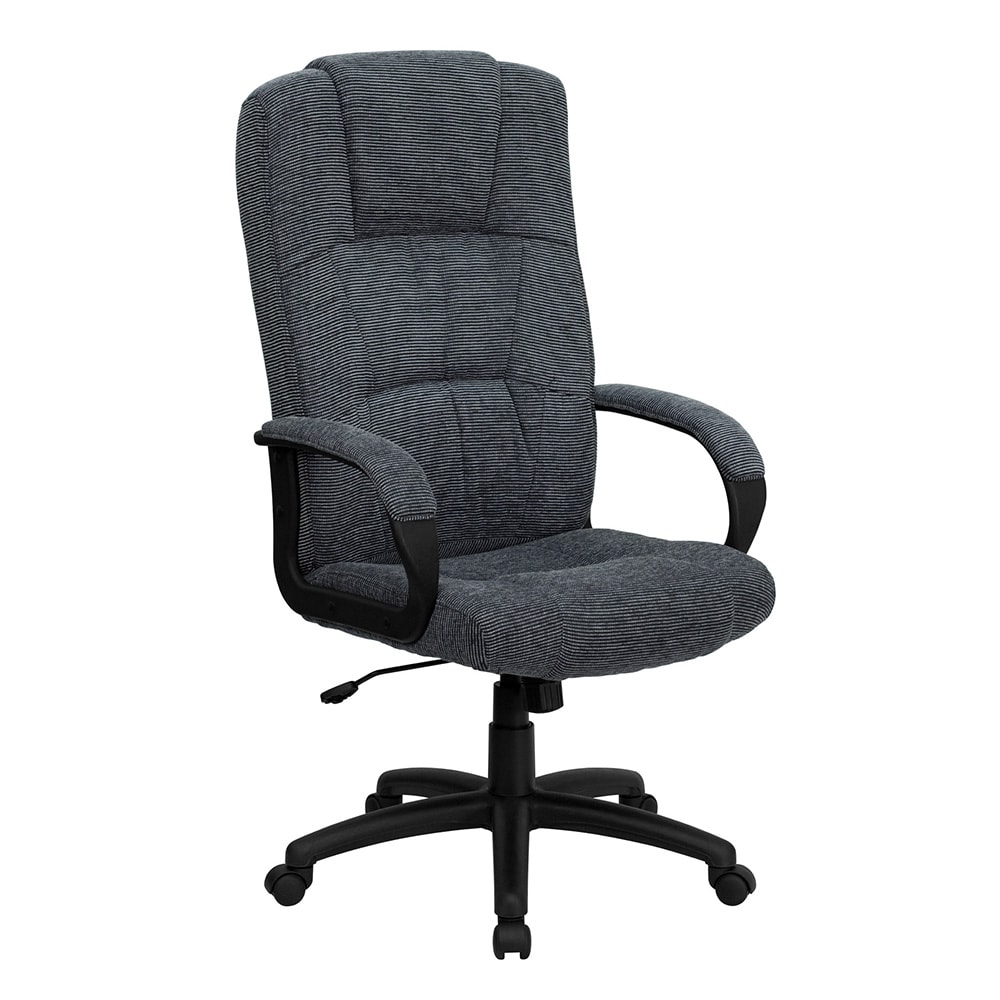 Flash Furniture BT-9022-BK-GG Swivel Office Chair w/ Mid Back - Gray Polyester Upholstery