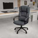 Flash Furniture BT-9022-BK-GG Swivel Office Chair w/ Mid Back - Gray Polyester Upholstery thumbnail 9