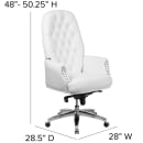 Flash Furniture BT-90269H-WH-GG Swivel Office Chair w/ High Back - White LeatherSoft Upholstery thumbnail 2