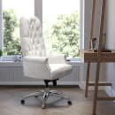 Flash Furniture BT-90269H-WH-GG Swivel Office Chair w/ High Back - White LeatherSoft Upholstery thumbnail 9