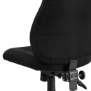 Flash Furniture BT-90297M-GG Swivel Office Chair w/ Mid Back - Black Polyester Upholstery thumbnail 8